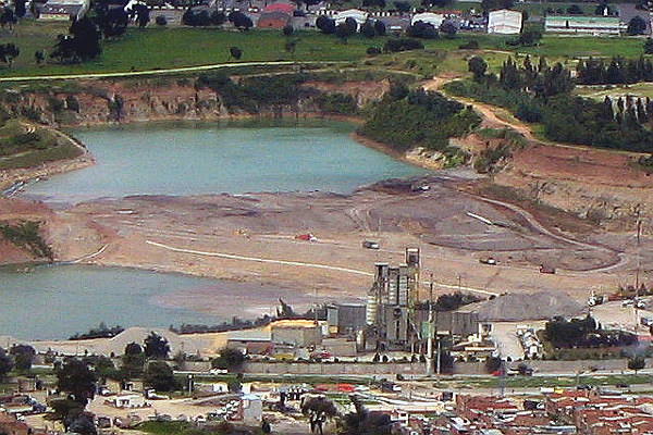 La explotación minera en Bogotá es una de las principales causas de la destrucción del río Tunjuelo - Foto: "Apuesta por la Ciudad"