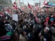 Egipcios conmemoran en la Plaza Tahrir el primer aniversario del levantamiento popular que puso fin a casi 30 años de gobierno de Hosni Mubarak - Foto: Zvetan Lalov