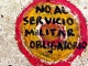 "No al servicio militar obligatorio". Foto: Daniel Toro R.