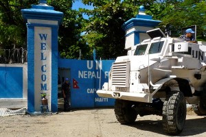 Base de la Minustah en la que fue encontrado muerto Gerard Jean-Gilles - Foto: Ansel Herz