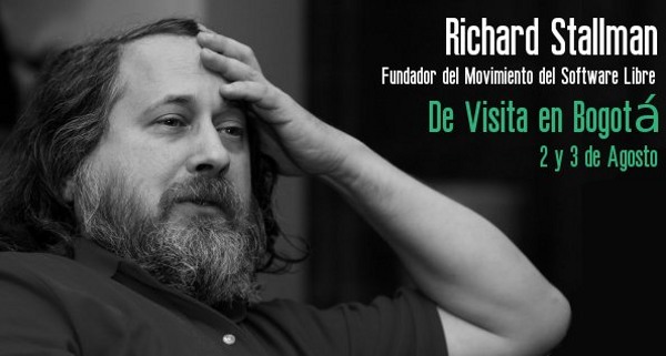 Richard Stallman, fundador del movimiento del software libre, visitará Bogotá el 2 y 3 de agosto