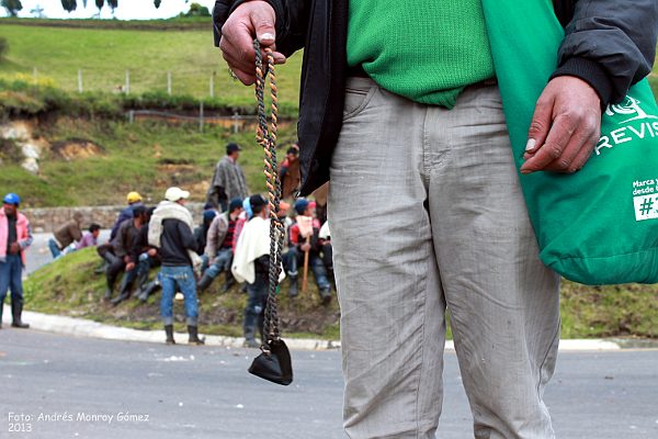 Portestas campesinas en Boyacá - Foto: Andrés Monroy Gómez