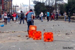 En Soacha, como en Suba, Bosa, Engativá y Ciudad Bolívar, la precariedad y la eclusión son motivos permanentes de las protestas - Foto: Camila Ramírez