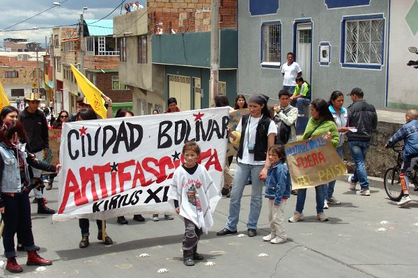 En los barrios de las localidades de Ciudad Bolívar y Bosa, en Bogotá, se sintió la solidaridad con el paro agrario - Foto: Camila Ramírez