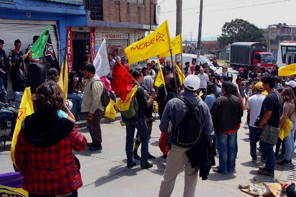 Bogotá también vivió marchas en los barrios populares del sur de la ciudad en este 1 de mayo - Foto: Camila Ramírez