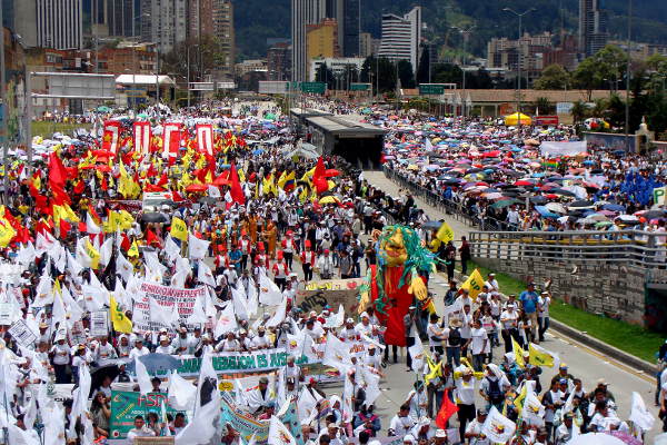 La marcha del 9 de abril convocó a más de 120.000 personas en Bogotá - Foto: Christian Peñuela