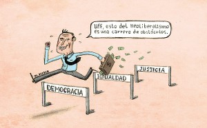 Neoliberalismo - Caricatura: elkokoparrilla