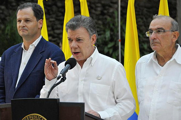 Juan Manuel Santos en La Habana - Foto: Juvenal Balán, periódico Granma