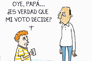 Democracia - Caricatura: Átomo Cartún