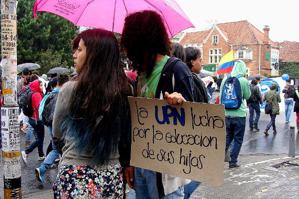 "La UPN lucha por la educación de sus hijos" - Foto: Marcos Sánchez.