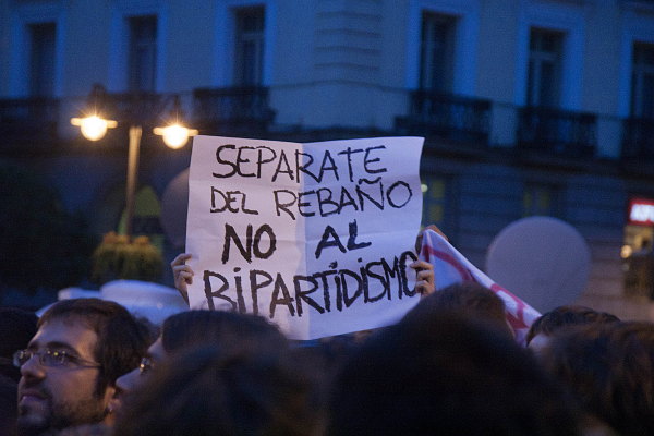 "Sepárate del rebaño: no al bipartidismo" - Foto: Jisakiel.