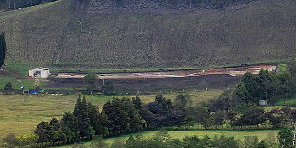 Predio de Sibaté en el que se pretende instalar la planta de compostaje - Foto: Manuel Giraldo.