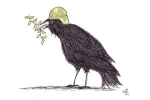 "Cuervo". Caricatura: Átomo Cartún.