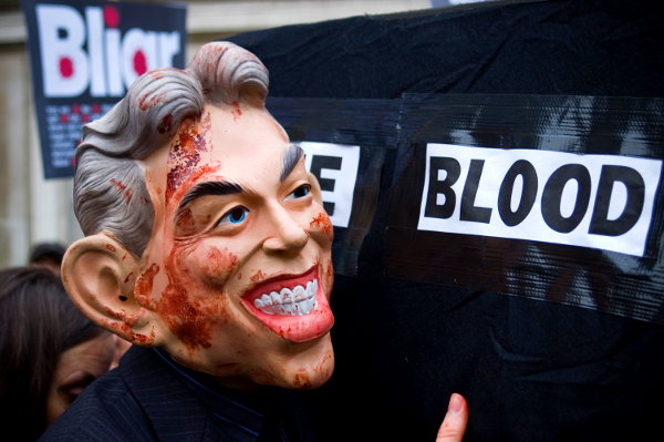 En todo el mundo se han denunciado las mentiras de Blair, Bush y Aznar para invadir Iraq. Foto: Jason Lewis.