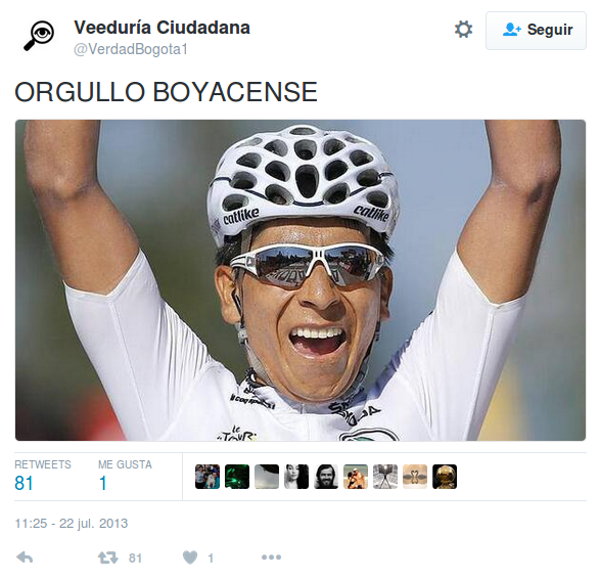 "Orgullo boyacensehttp://t.co/kYiTLaWMWE". Veeduría Ciudadana (@VerdadBogota1).