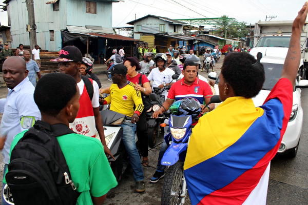 Paro cívico de Buenaventura. Kevin Andrés Sánchez.