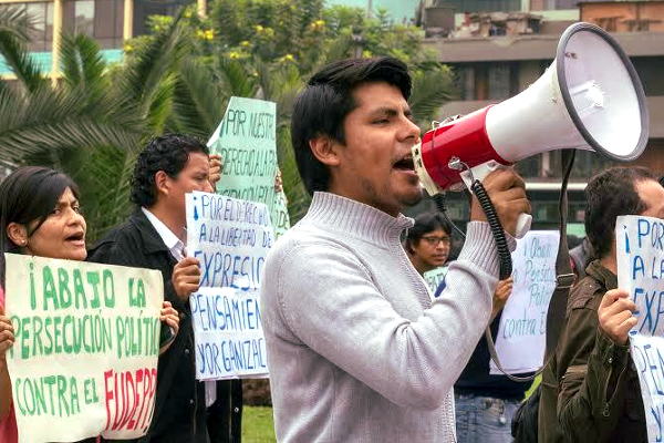 El gobierno peruano mantiene una política de persecución contra quienes reclaman una amnistía para los presos políticos. Foto: Fudepp.