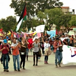 Al menos 2.500 personas participaron en la conmemoración del 1 de mayo en el sur de Bogotá. Foto: Yovana Vargas.