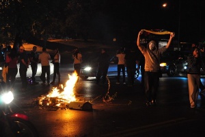 Bloqueos de vías en Venezuela. Foto: Andrés E. Azpúrua.