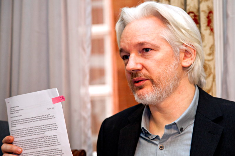 Julian Assange sigue asilado en la Embajada de Ecuador en Londres. Foto: David G. Silvers, Cancillería de Ecuador.