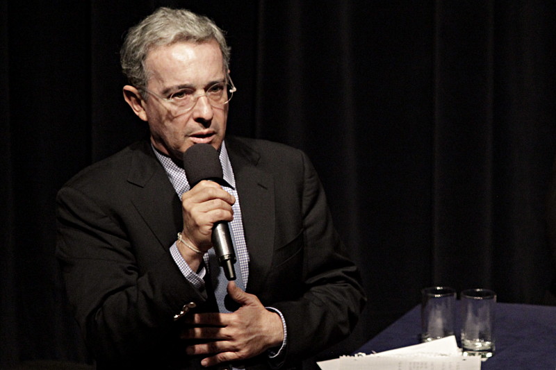 Álvaro Uribe. Foto: Politécnico Grancolombiano.