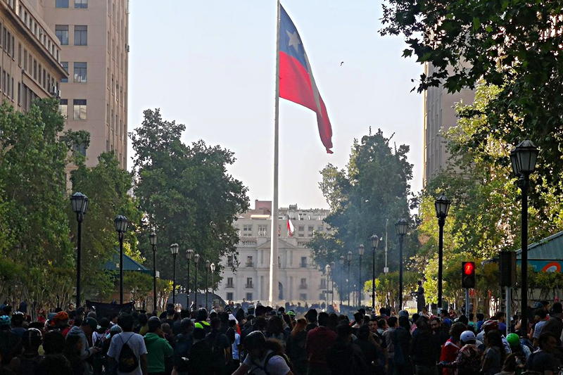 Protestas en Chile. Foto: Mario Aballay.