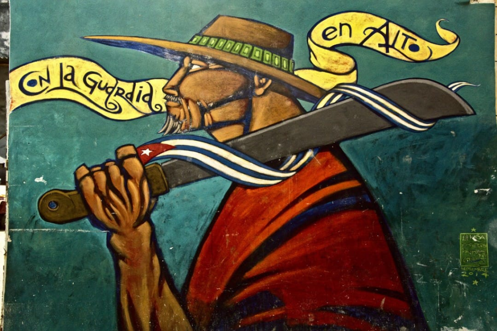 Mural en la Habana Cuba - Con la Frente en Alto - Foto: Andrés Gómez
