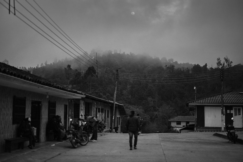 Crepúsculo  en el resguardo  de Pitayó. Foto: Manuel Ortiz 
